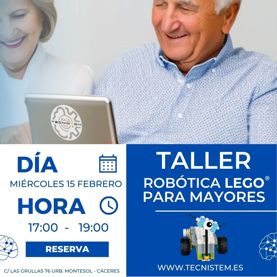 Taller robótica LEGO en Cáceres para adultos