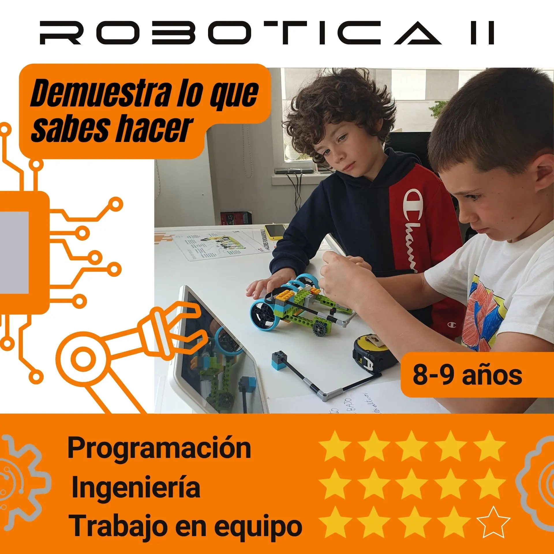 actividad extraescolar niños Cáceres. Robotica, programacion.